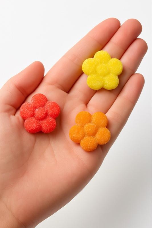 Blood Orange & Pomegranate Mimosa Glitter Bombs for Champagne or Prosecco with iridescent edible shimmer.