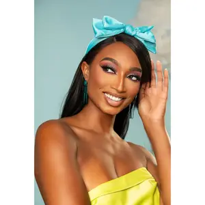 She's The Prize Blue Bowtie Headband