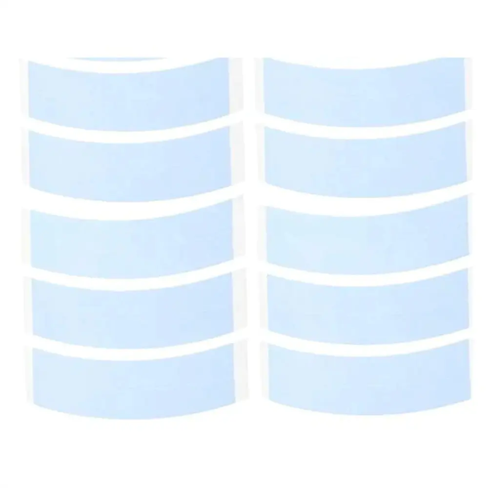 Klaiyi Blue Double Sided Waterproof Lace Wigs Adhesive Tape Strips for Lace Front Wig 5 Pairs