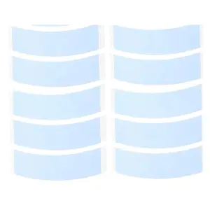 Klaiyi Blue Double Sided Waterproof Lace Wigs Adhesive Tape Strips for Lace Front Wig 5 Pairs
