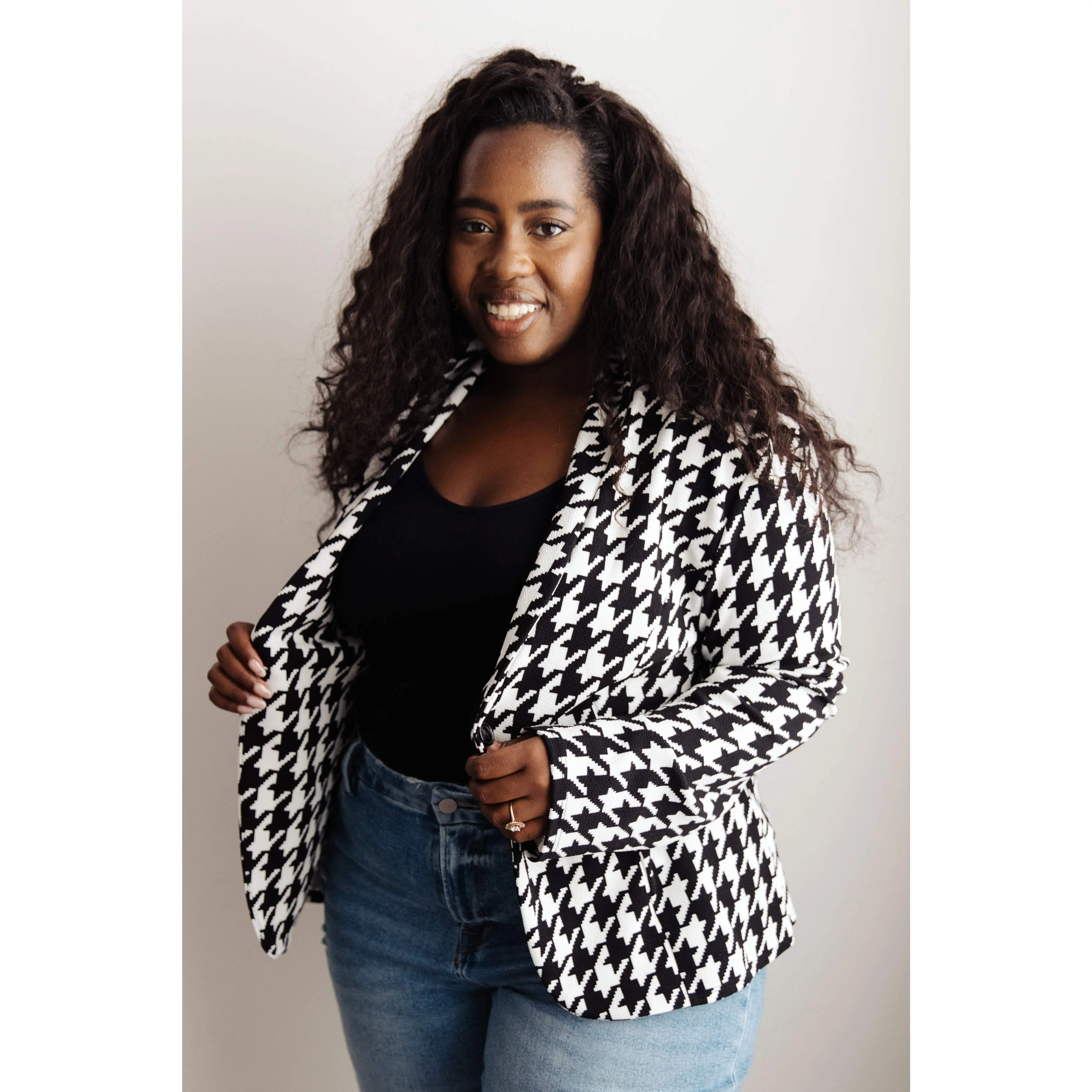 Home Base Houndstooth Blazer