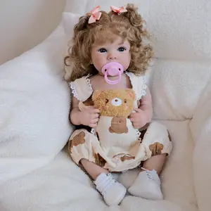 Reborn Kiss-46cm/18inch Realistic Vinyl Reborn Baby Doll Bettie, Full Vinyl Body, Bathable, Birthday lovely Gift collection, look real life cute girl