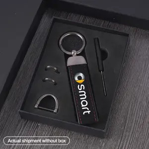 Car Suede Keychain Sports Car Keyring, Custom Gift for Smart Fortwo 451/450/453 Forfour Crossblade Roadster Accessories