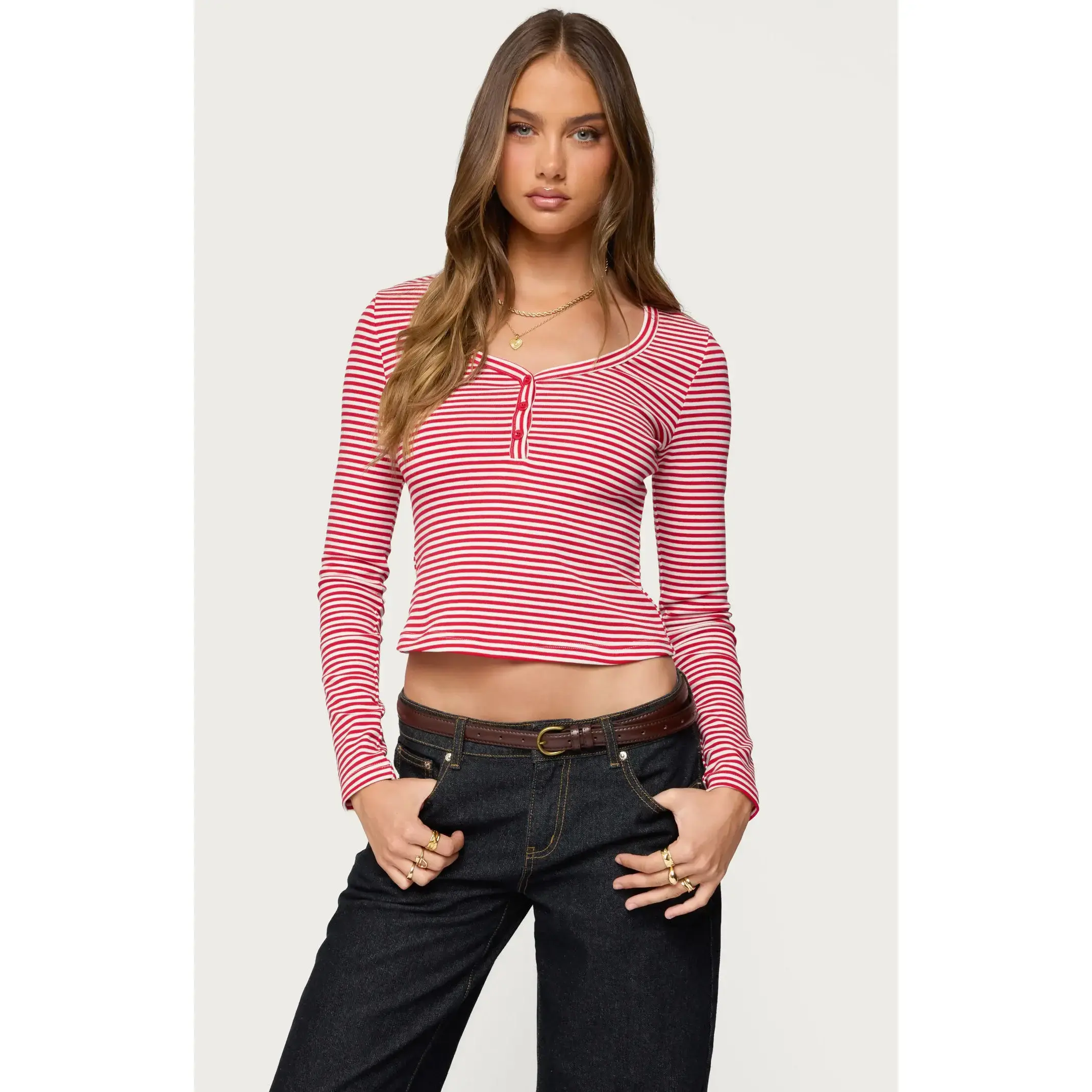 Edikted Women's Jocelyn Striped Top Edikted Women's Jocelyn Striped Top