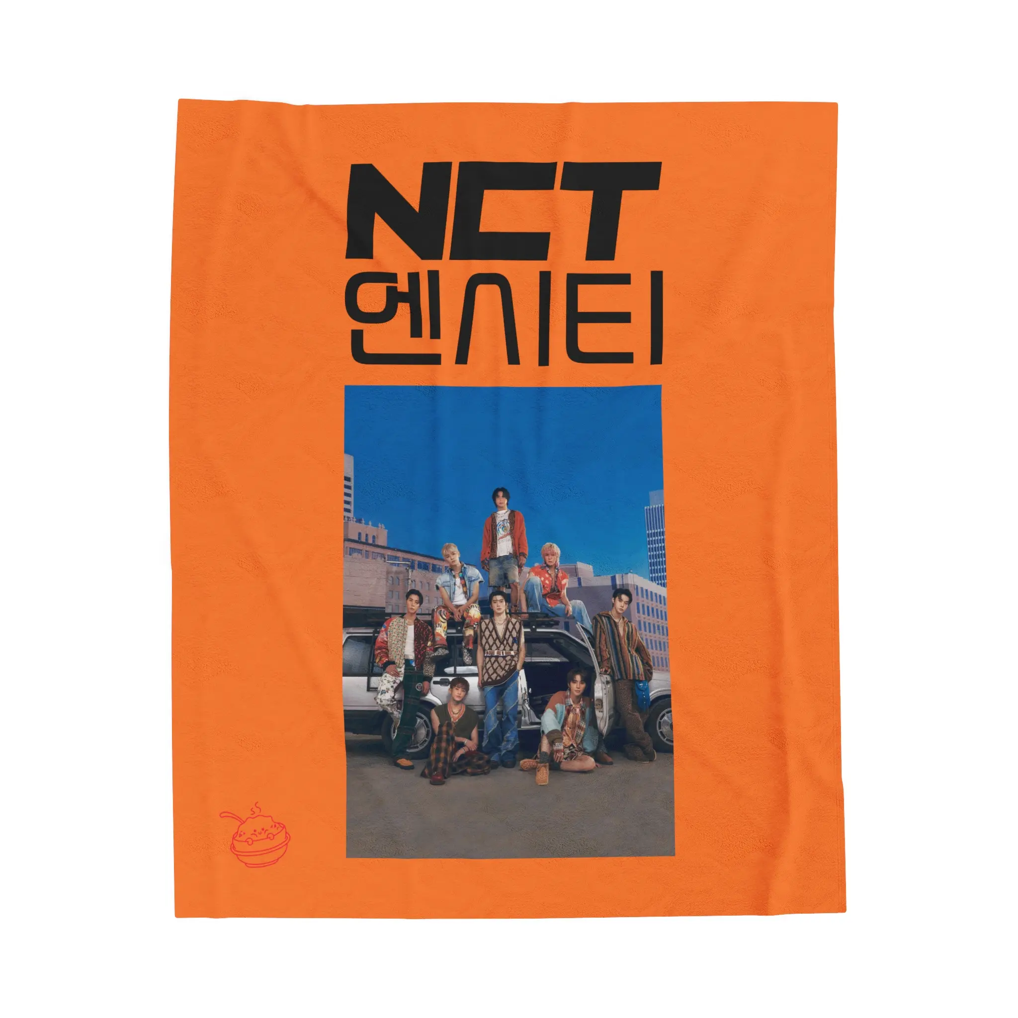 Kpop Blanket, NCT 127 Korean Group Photo Walk Album Plush Velveteen, Kpop Gift Merch, Soft Plush Bedding, Cozy Korean Blanket, Music Fan