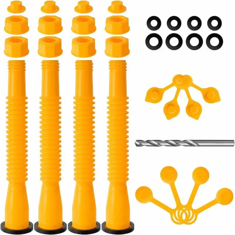 Gasoline Can Nozzle Replacement Set, Replacement Gas Can Spout Tool for Gasoline 5 Gallon, Old Design Gas Can Nozzle Kit, Hand Tools Accessories