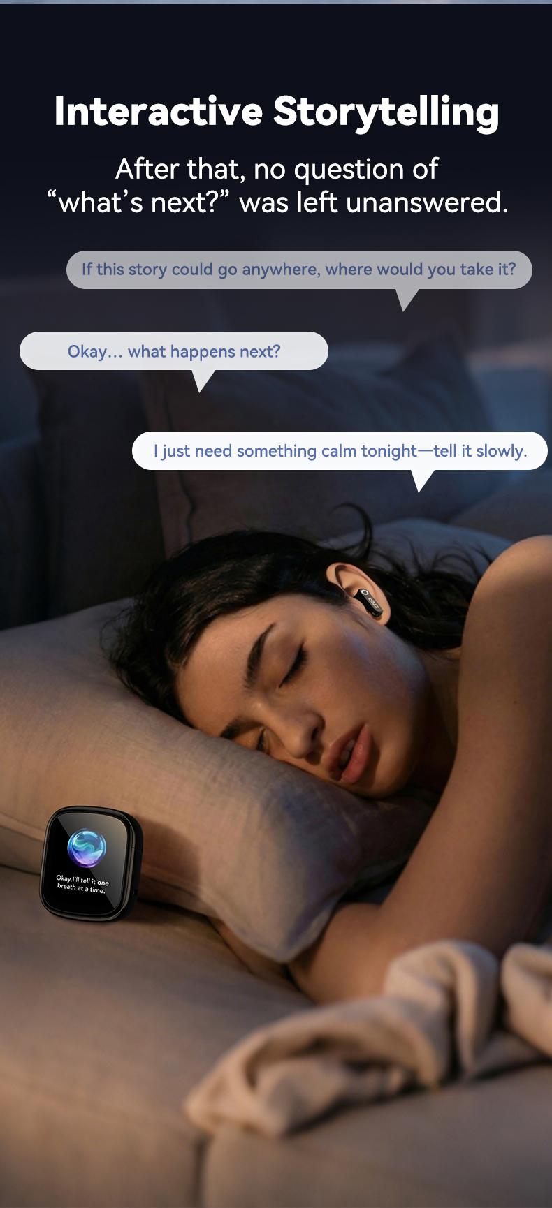 ZNP N02 Smart AI Headphones: AI Conversation,Chat Assistant,In-depth Dialogue,Supports 165 Languages,Waterproof,and Hi-Fi Sound Quality.