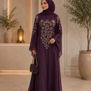 #44 Dubai butterfly abaya with matching hijab