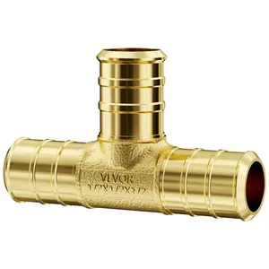 Father's Day Gift VEVOR Pipe Fittings 1/2" 50PCS Brass Clamp-style Tee for Heating/Shower System