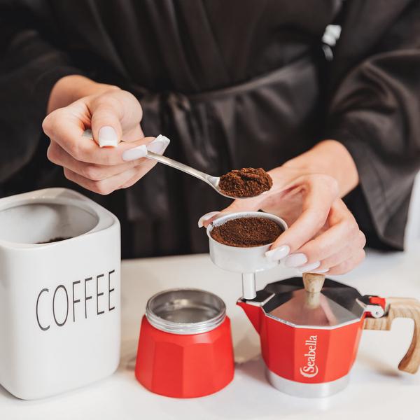 Kitchen Stovetop Espresso Maker - Moka Pot - Percolator Coffee Maker - Classic Cuban & Italian Espresso - Portable Coffee Maker for Camping & Travel