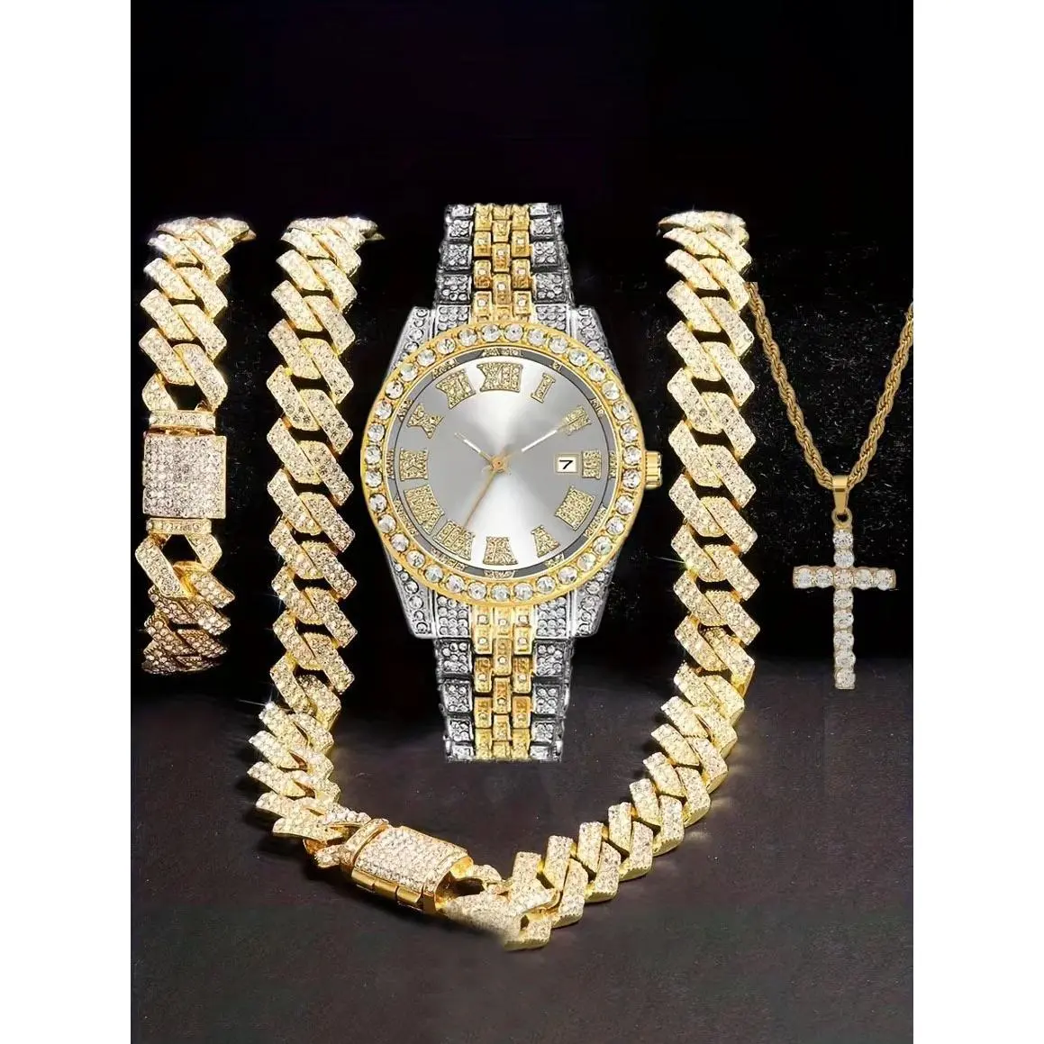 Intermediate gold and platinum (watch+br