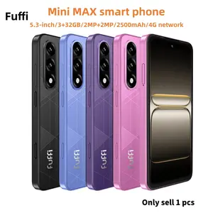 FUFFi-S26 PRO 5.3-inch screen, mini MAX smartphone, 3+32GB RAM, unlocked 4G network, 2500mAh battery, Android 10.0 stylish phone, supports button photography/fingerprint function/dual card dual standby/GPS navigation