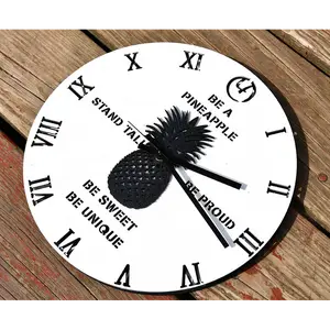 Swingers "Be a Pineapple" Laser Cut Wall Clock -Unicorn