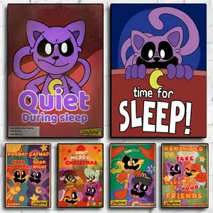 C-Critters C-CATNAP DOGDAY Anime Poster HD Waterproof Art Poster for Home, Bar Decor | Fade-Resistant, Non-Sticky, Vibrant DIY Wall Print | Perfect Decorative Poster for Office & Living Room