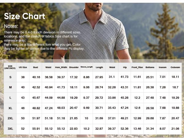 Dokotoo Men Casual 2 Piece Jacquard Knit Tracksuit Golf Polo Outfits Short Sleeve 1/4 Zip Shirts Shorts Elastic Set