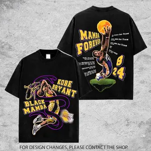 Vintage Kobe Bryant Graphic Tee For Laker Nation. Black Mamba Kobe 8 24 Laker Basketball Streetwear Shirt, Oversized Unisex Fan Tee Gift for Men & Women