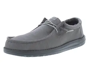 Hey Dude Wally Stretch Canvas Block Mens Shoes