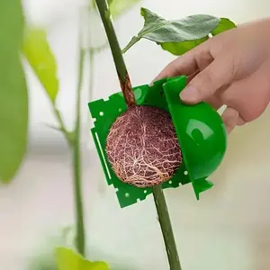 10 Piece Root Growth Box Set, Propagation Tools for Plants, High Pressure Planting Kit, Air Layering Bean Pods, Garden Tree Grafting Balls, Plant Rooting Ball