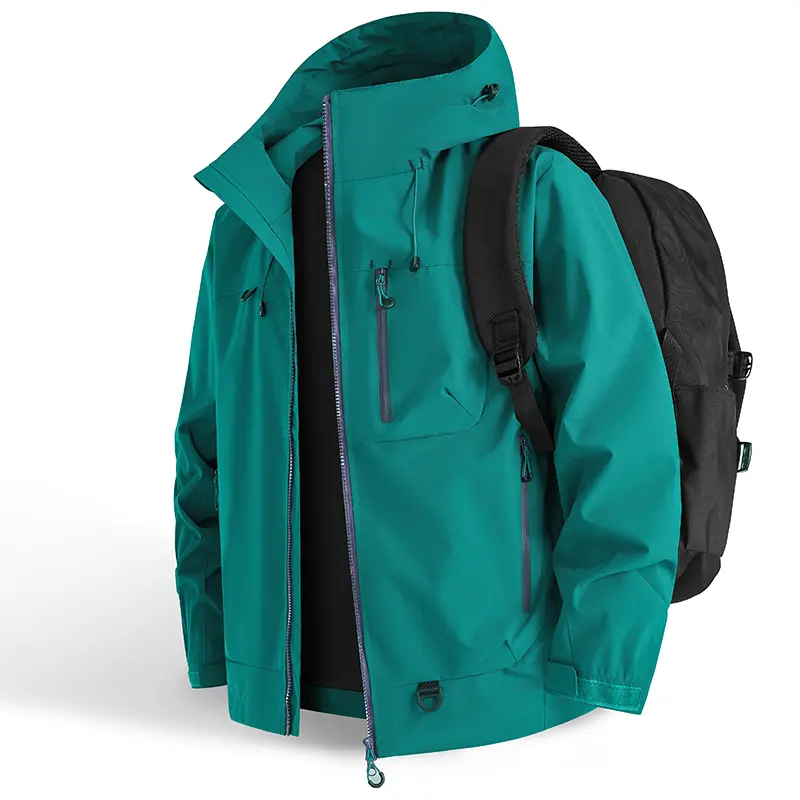 Men's Hooded Windbreaker Jacket Fleece Lined Outerwear Softshell Thermal Winter Coat Zip Pockets Fall Outdoor Streetwear Everyday Outfit cozy soft cool clean chic premium classic stylish durable trendy comfy urban hype Vibe Multi-Color