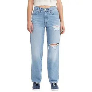 Levi's Women's Mid Rise Straight Leg Relaxed Jeans Loose