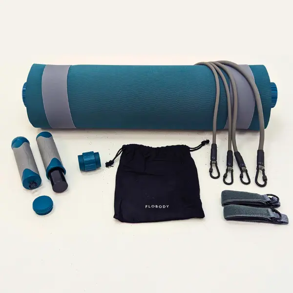 FloBody Gym | A Portable Pilates-Based Home Gym for Low-Impact Full-Body Training with 500+ Workouts in App & Adjustable Tension Levels