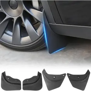 2025  Mud Flaps Fit for  Model Y Upgrade Accessories - [No Drilling, Thicker] Mud Guards  Kits, -Weather Mudflaps Fit for  Model Y Refresh 2025-2026 (Set of 4)