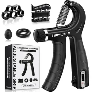 Complete 5-In-1 Hand Grip Exerciser Kit Featuring Adjustable Resistance And Anti-Slip Textured Design, Professional Hand And Forearm Strength Training Accessory Suitable For Fitness Enthusiasts, Sports Athletes And Hand Rehabilitation Exercise