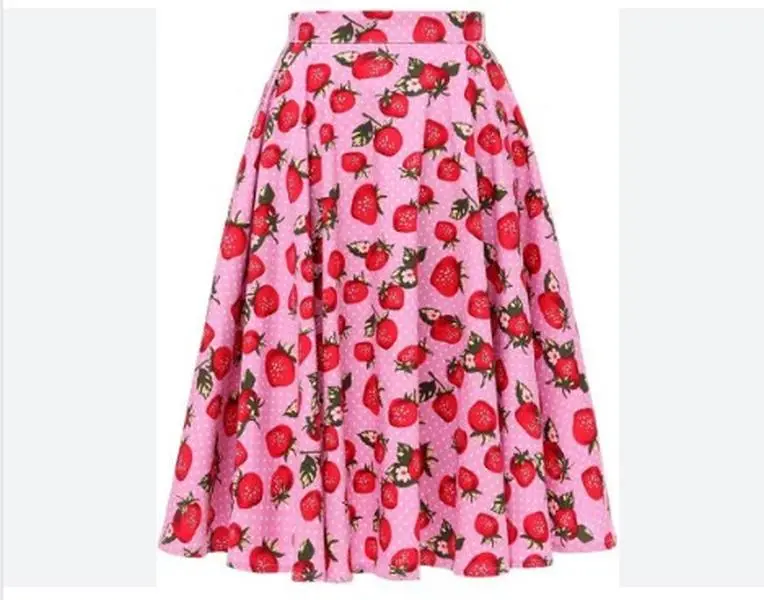 50's Retro Vintage Full Circle Skirt Women's Cocktail Party A-Line Skirt