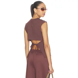 Ksubi 99 Slim Open Back Tee in Mocha Ksubi 99 Slim Open Back Tee in Mocha
