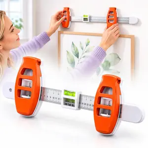 [Deals For You]Picture Hanging Tool Kit, Built-in Bubble Level and Wall Marking Ruler for Accurate Frame, Mirror & Artwork Installation