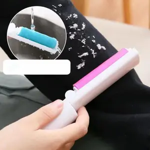 Reusable Lint Roller, Portable Mini Lint Roller, Foldable Clothes Hair Removal Tool, Plastic Hair Removal Tool for Home & Travel, Sticky Roll, Hair Remover, Grooming, Cleaning