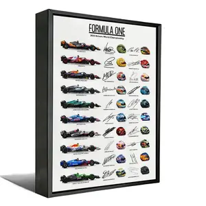Formula 1 Driver Signature Autographed Poster Print F1 Wall Art Gift For Him F1 Poster Vintage Formula 1 Boys Room