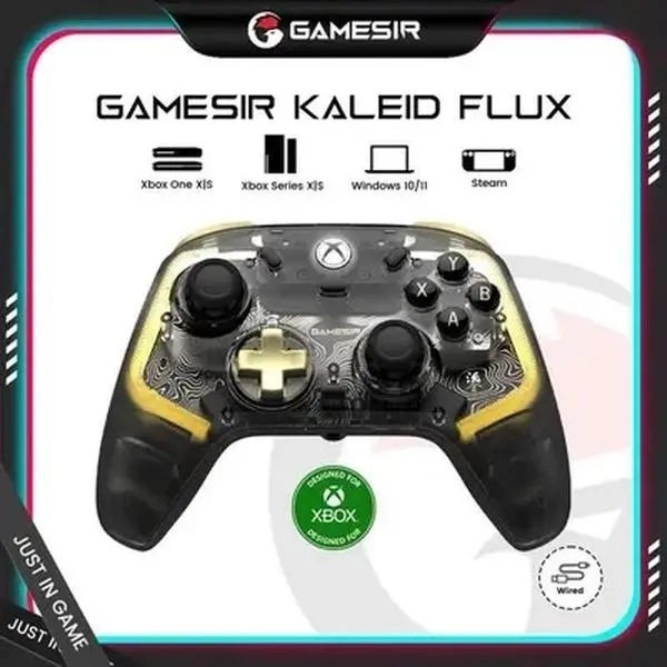 GameSir Kaleid Flux Wired RGB Controller for Xbox Series X|S, Xbox One, Windows 10/11 & Steam, Anti-Drift Gamepad with Precision Hall Effect Sticks, RGB Lighting, Anti-Drift Technology