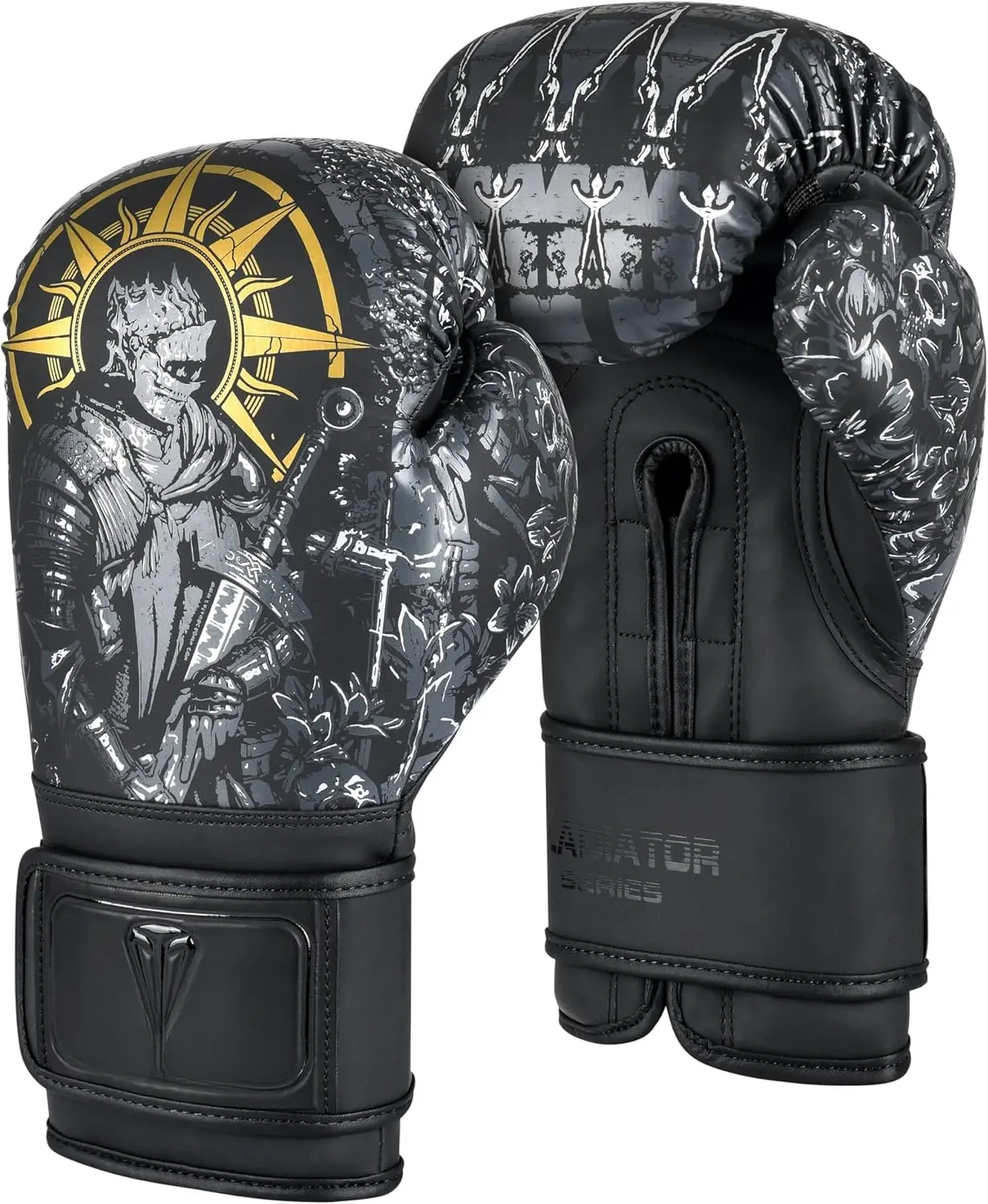 Boxing Gloves S6 - Pro  & Sparring, Maya  Leather, Muay Thai, MMA, Kickboxing, Men, Women, Adults, Heavy Punching Bag, Focus Mitts, Pads, Gym Workout, 10oz 12oz 14oz 16oz