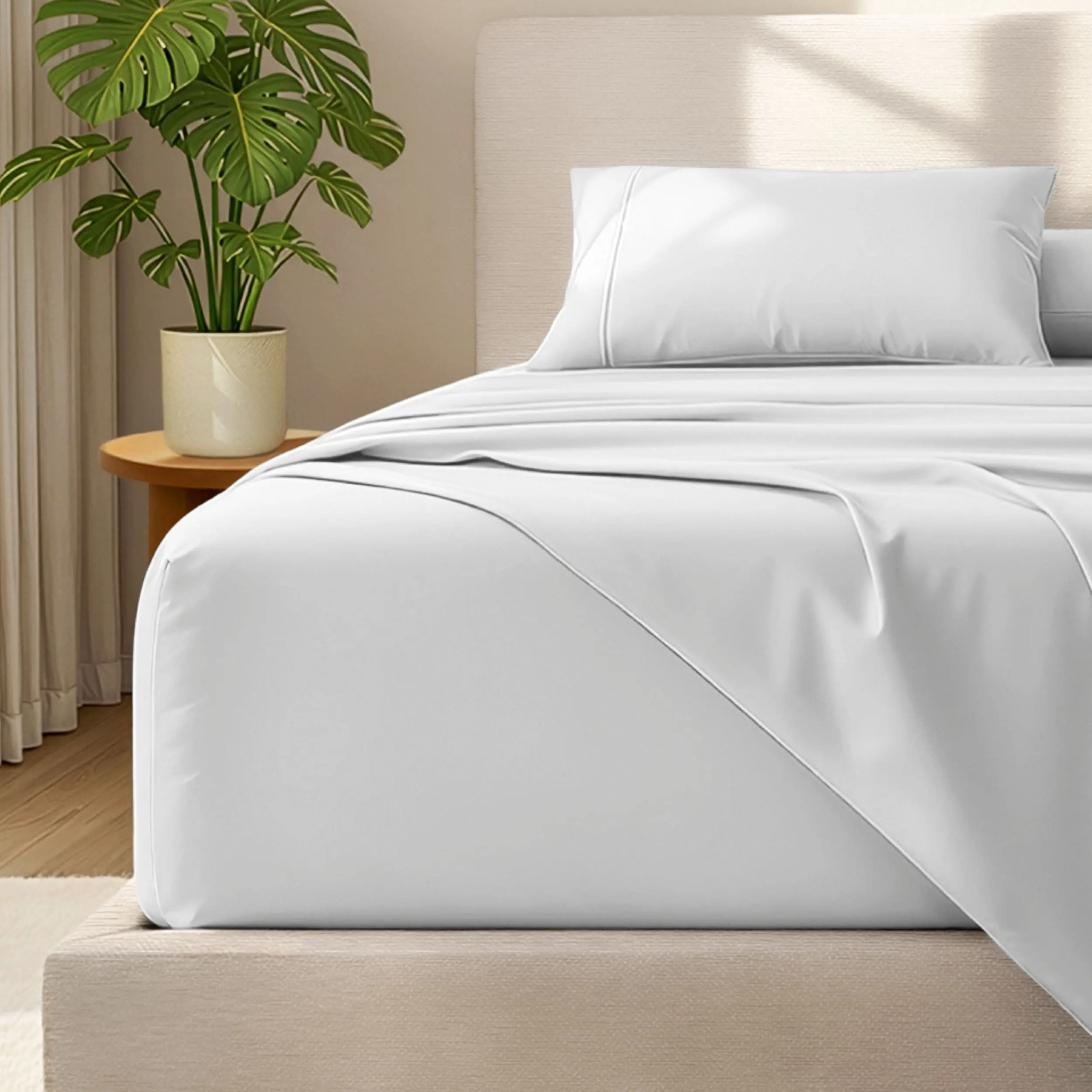 Bare Home 22-Inch Extra Deep Fitted Sheet Set - Hotel Style Bedding, Soft Brushed Microfiber, Breathable Wrinkle-Resistant, Smooth Texture, Fading-Proof Premium Linens, Microfiber Bedding Set