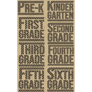 BACK TO SCHOOL (6) PREMADE GANGSHEET  - 22X36  DTF TRANSFERS - DIRECT TO FILM