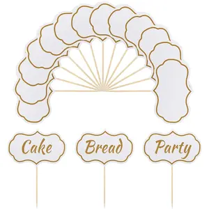 50 Pcs Cheese Markers Charcuterie Labels Chalkboard Cupcake Picks Blank Toothpick Flags Food Toppers Tags for Wedding Birthday Party Buffet Cake Signs Sandwich Appetizer Decorations Accessories