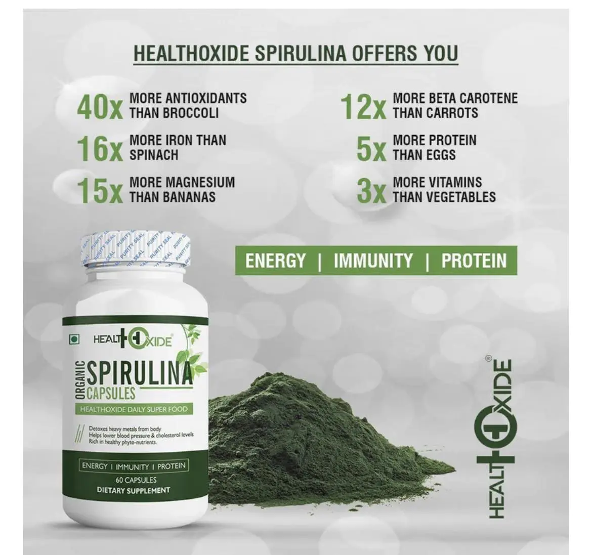 Organic Spirulina Capsule Organic Spirulina Capsule