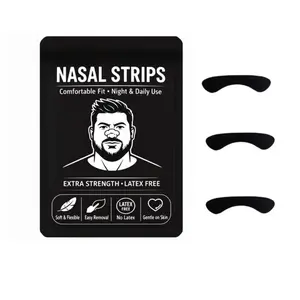 30pcs Comfortable Nose Strips for Night Use, Extra Strength Adhesive Strips, Ideal for Daily Use, Breathable & Secure Fit
