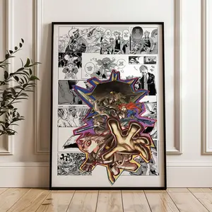 Gachiakuta Riyo Rudo Enjin Zanka Poster Akuta Team Curated Manga Panels Anime Wall Art Print for Home Decor and Gift for Fans