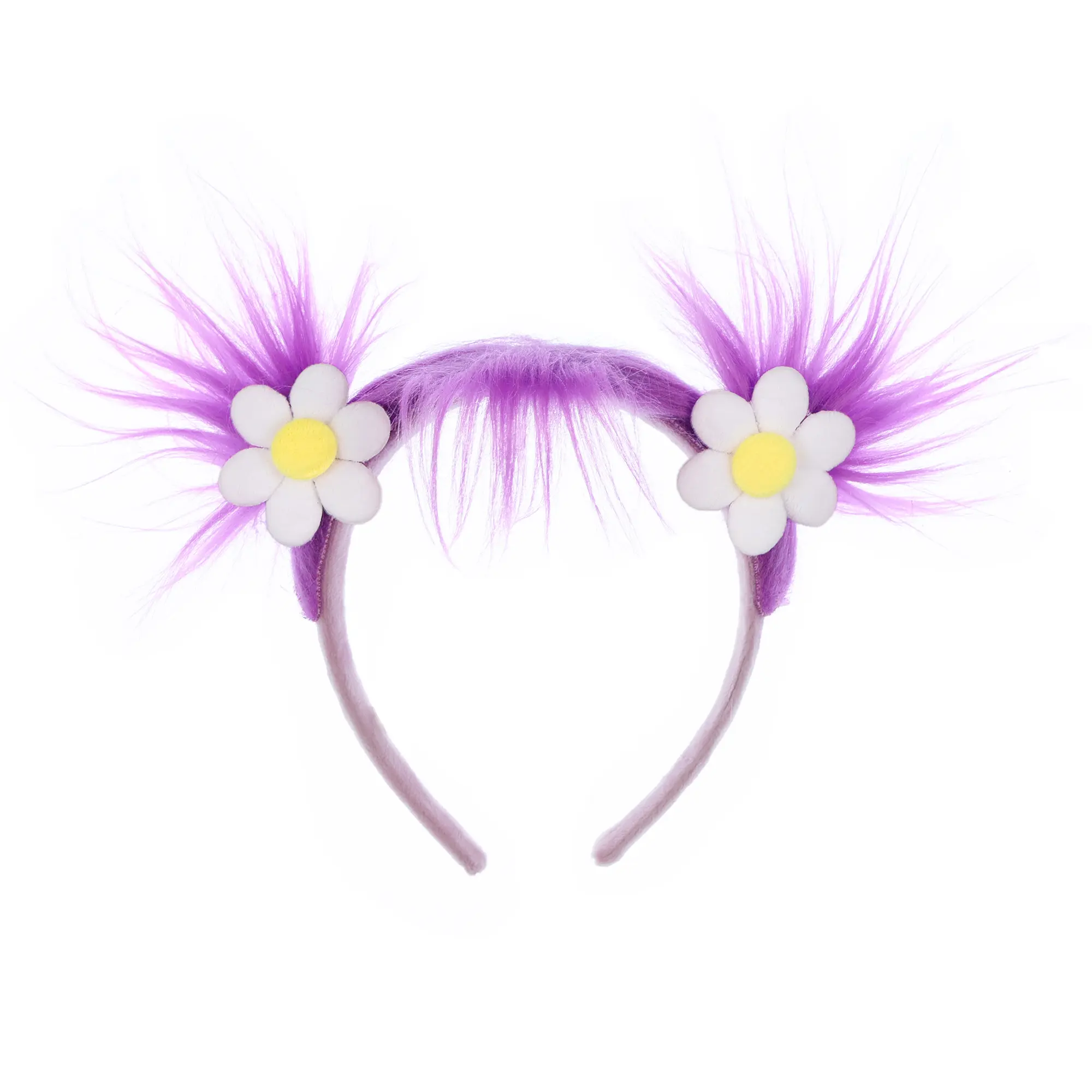 Sesame Street Abby Cadabby Character Headband with Hair and Flowers for Women, Polyester, Lightweight, Solid, Dimensional