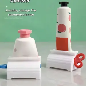 Manual Toothpaste Squeezer (Random Color) - Space-Saving Bathroom Organizer for Tubes & Cosmetics | No-Electricity Needed | Easy-Clean Design