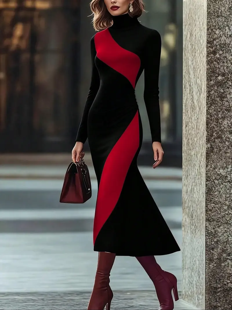 turtle neck dress outfit syttd - TikTok Shop