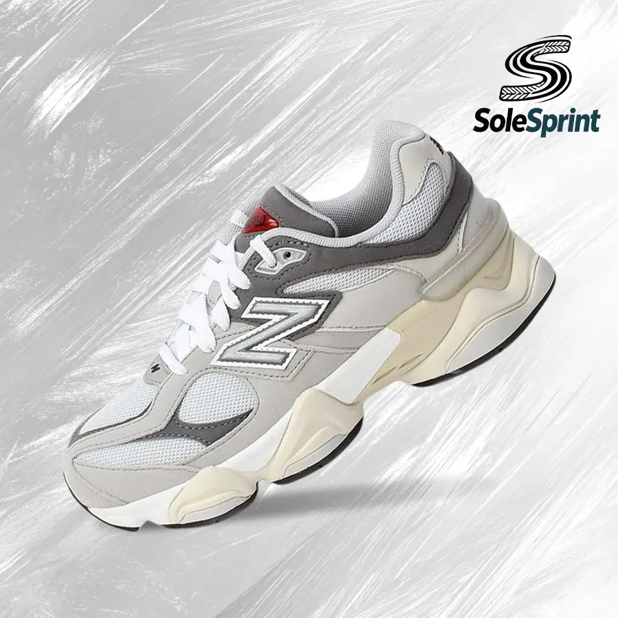 New Balance 9060 Rain Cloud (GS) Unisex Kids' Athletic Shoes - Youth/Women's Vintage Spring-Summer Inspired Fitness Running Shoes, Shock-Absorbing Comfort, Gym-Streetwear Casual Wear, GC9060GY, Travel Essentials, Camping Essentials
