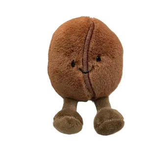 Cute Coffee Bean Plush Toy for Sofa, Super Soft Fluffy and Cuddly Pillow for Coffee Lovers, Perfect Gift for Birthdays and Holidays