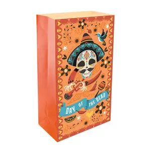 LumaBase Set of 24 Day of the Dead Luminaria Bags