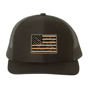 Colorado Vegan Leather Patch Cap, Richardson 112 Trucker Hat, Colorado Hat, Richardson Cap Leather Patch, Richardson Hat 112