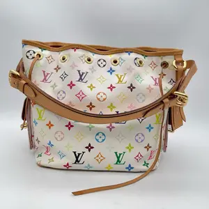 Pre-owned Louis Vuitton RL White Multicolore Petit Noé bucket bag 21957896