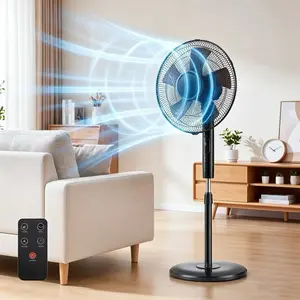 【Deals For You】Pedestal Fan with Remote Control - Adjustable Height, 3 Speeds, 3 Modes, Timer, Tilt Head for Bedroom, Living Room