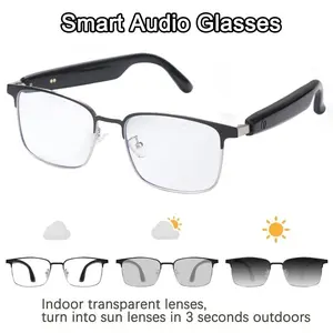 PENGTENG 2026 Automatic Dimming Smart Audio Glasses, Wearable, Wireless Smart Glasses, High-Definition Voice Calls And HiFi Sound, Suitable For Sports, Driving, Fishing, Holiday Gift, Convenient Technology